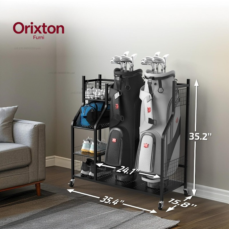 Golf Equipment Garage Storage - Suporte para Bolsa de Golfe, Expositor