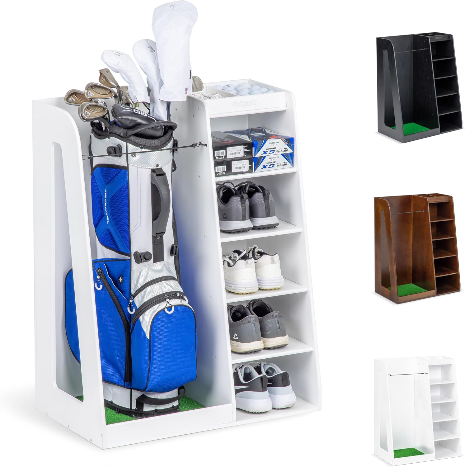 Golf Equipment Garage Storage - Suporte de Armazenamento para Bolsas de