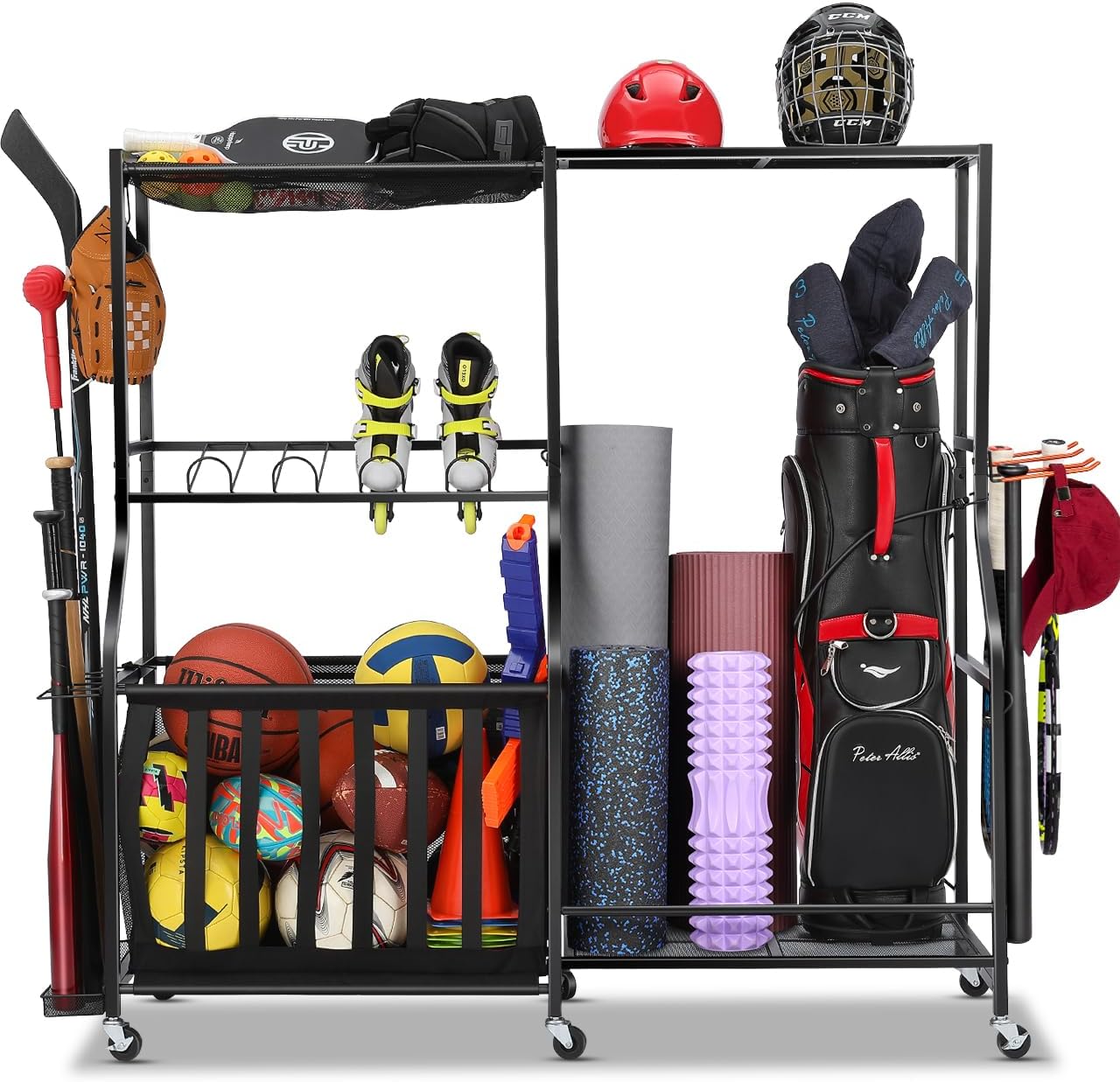 Golf Equipment Garage Storage - Organizador de Equipamentos Esportivos para Garagem