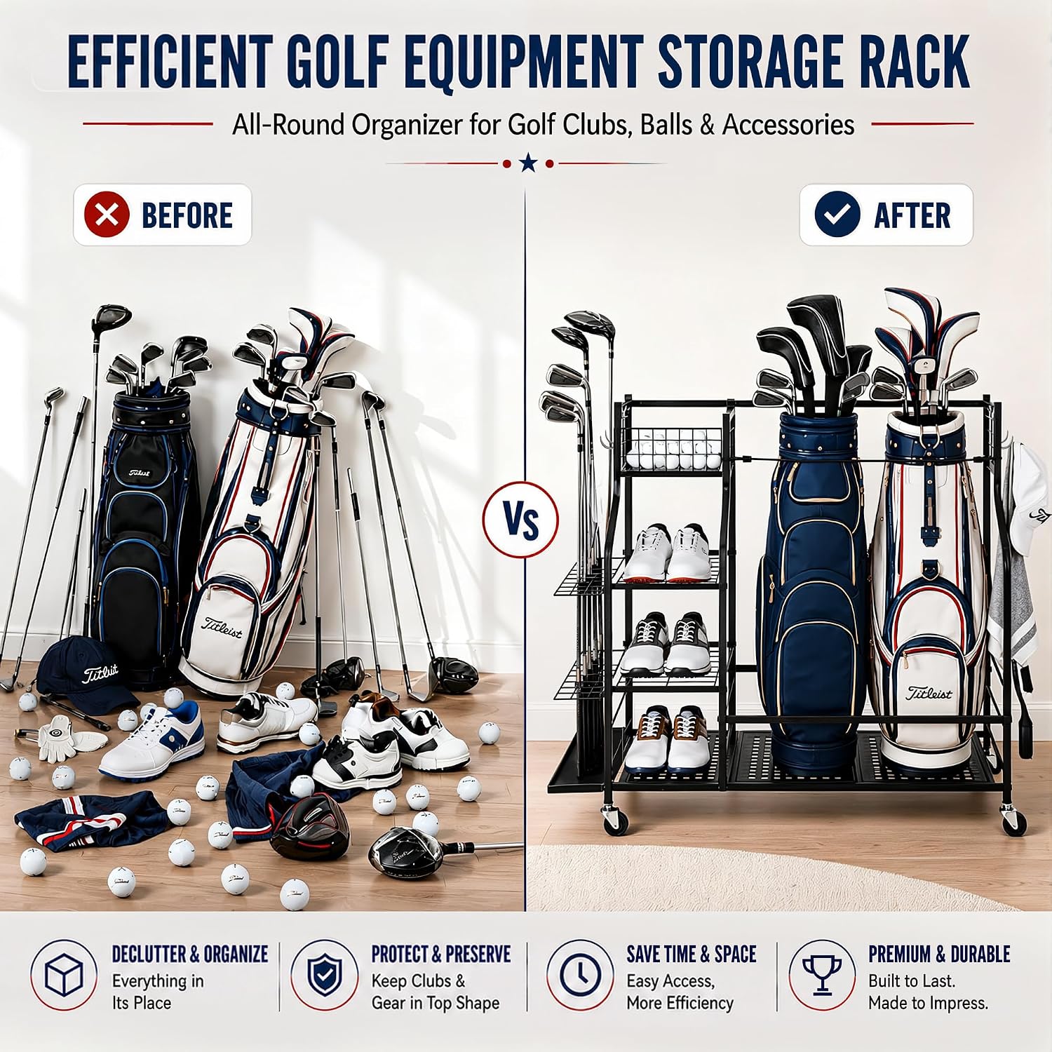 Suporte de Armazenamento para  - Golf Equipment Garage Storage avaliação e preço