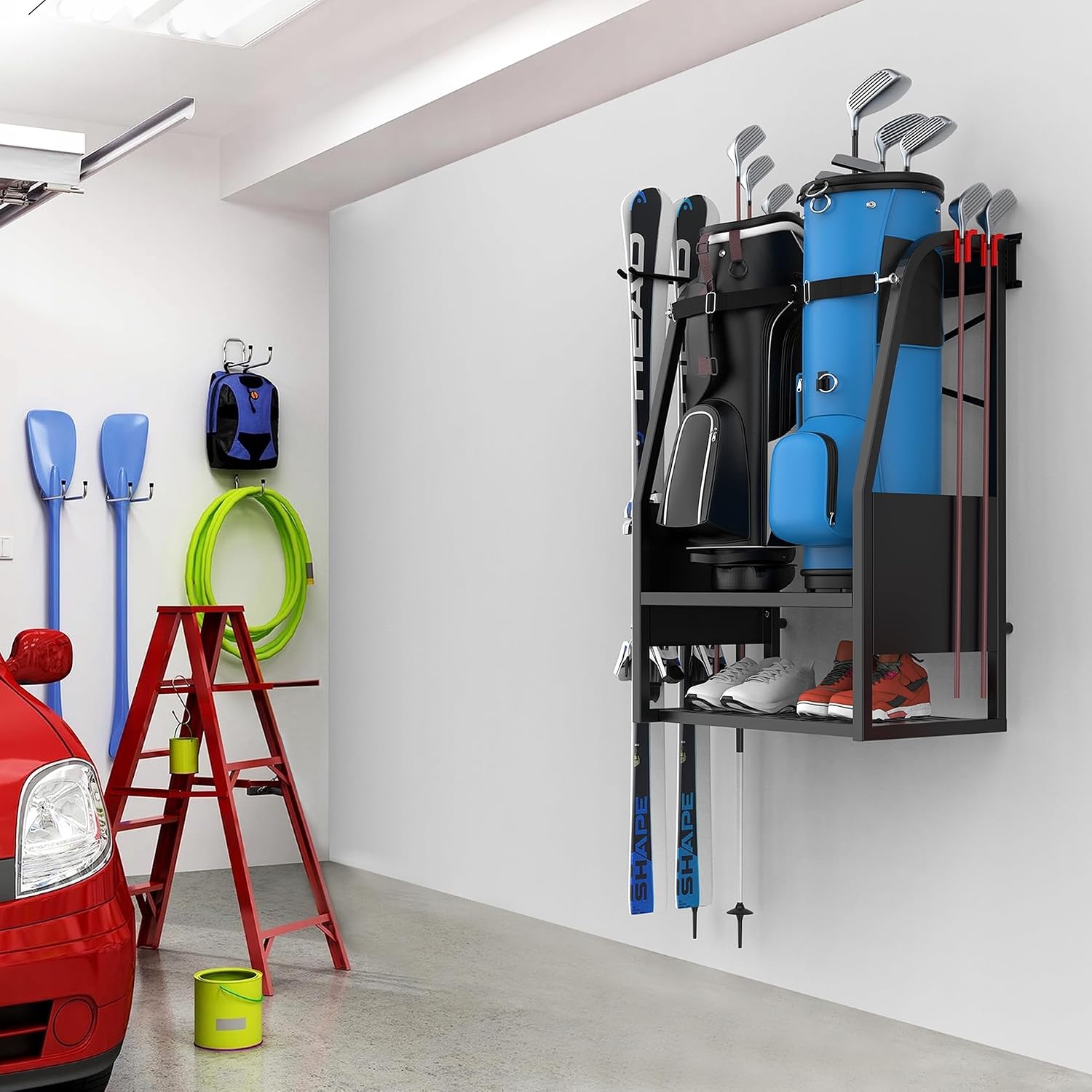 Organizador de Bolsas de Golfe - Golf Equipment Garage Storage avaliação e preço